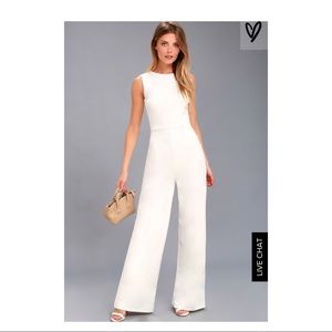 White jumpsuit (never worn)
